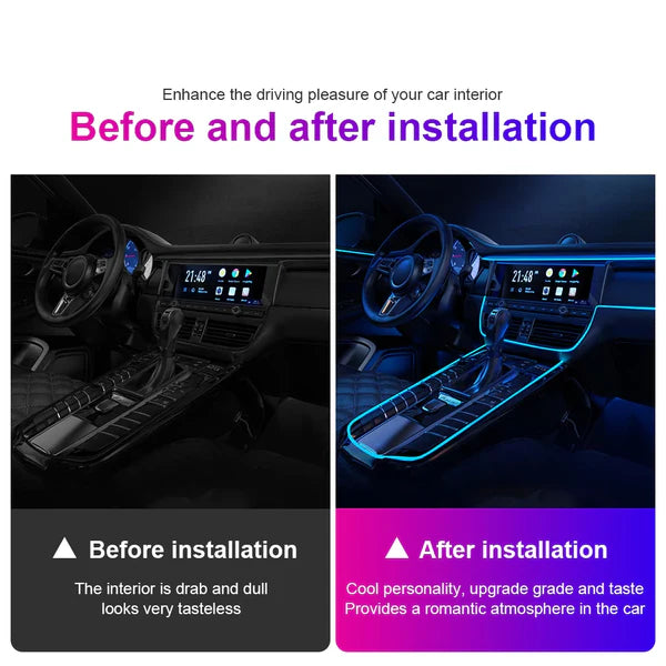 Universal Car Interior Decoration Multi Colour Light(2 meter)