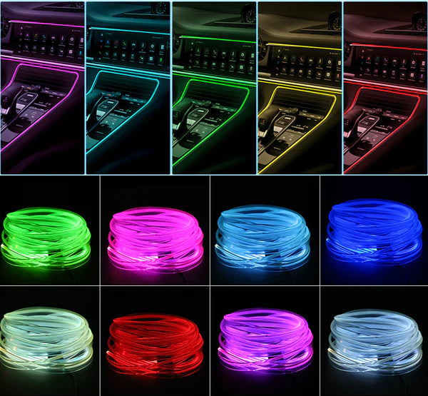 Universal Car Interior Decoration Multi Colour Light(2 meter)