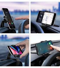 Universal Car Phone Holder with One Touch Technology - Windshield/Dashboard Mount