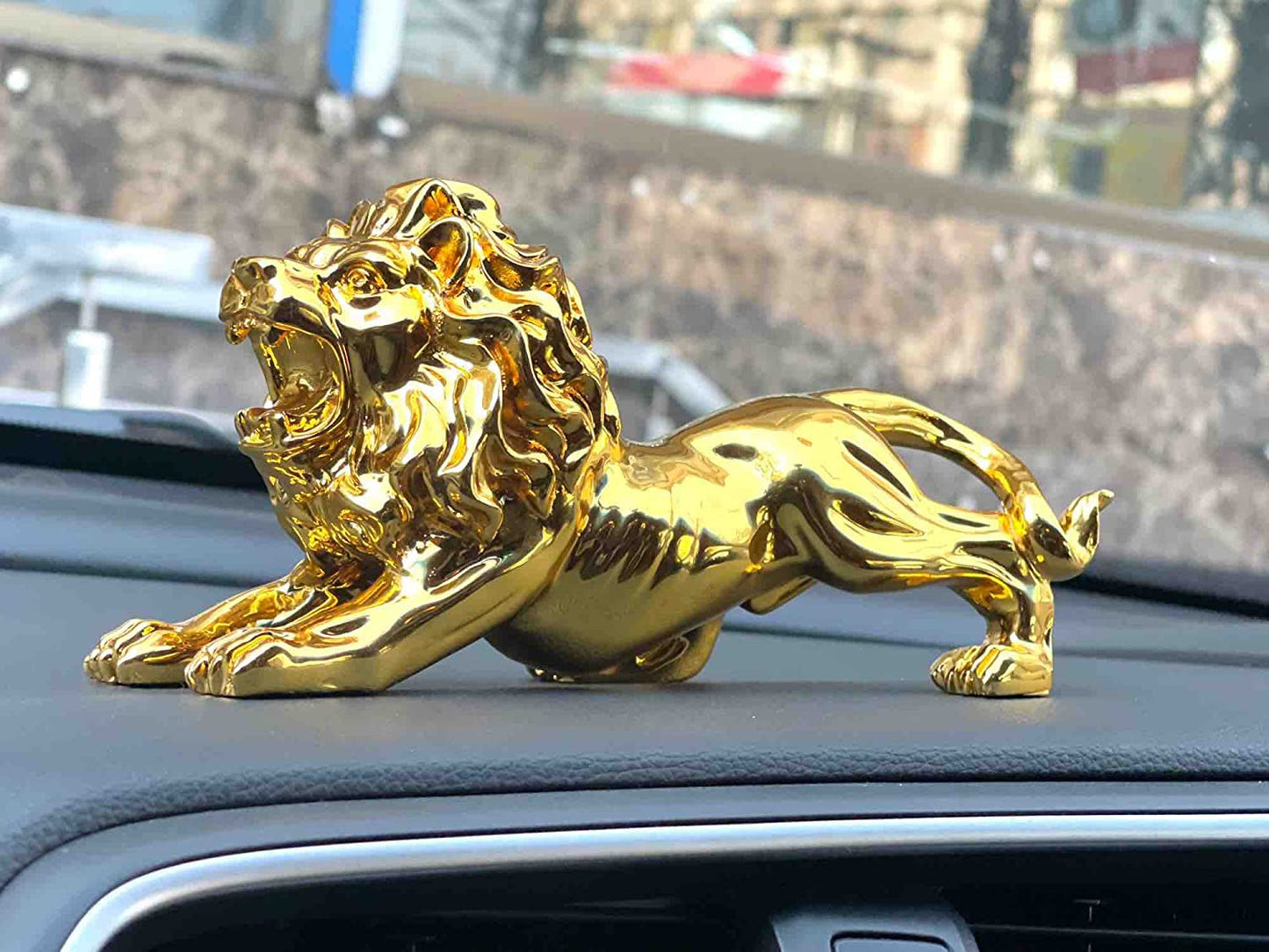 Golden Lion Car Dashboard Decoration