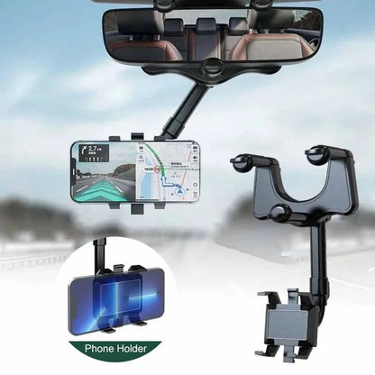 Universal Car Mobile Phone Holder Rear-View Mirror Mount