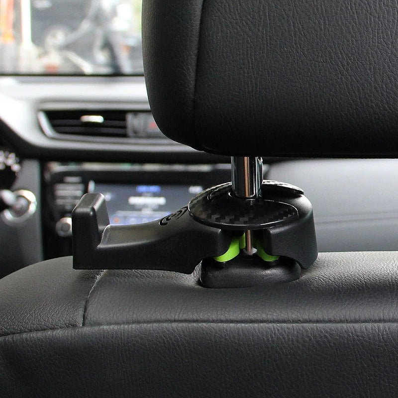 3 in 1 Car Vehicle Back Seat Headrest Hook Mobile Phone Holder Portable Seat Back Hanger Hook for Bag Purse Cloth Grocery