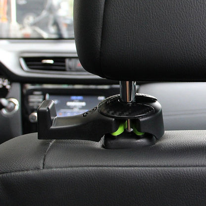 3 in 1 Car Vehicle Back Seat Headrest Hook Mobile Phone Holder Portable Seat Back Hanger Hook for Bag Purse Cloth Grocery