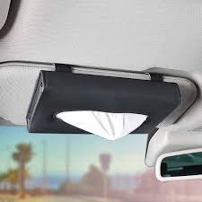 Car Sun Visor Leather Hanging Tissue Box